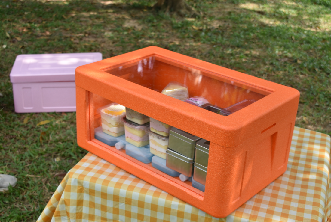 生鲜运输怕受潮、包装没辨识度？富扬EPP彩色保温箱来救场